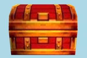 Treasure Chest chest, box, crate, crates, case, treasury, lowpoly